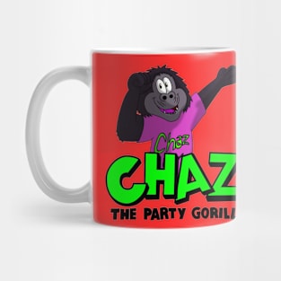 Chaz The Party Gorilla logo Mug